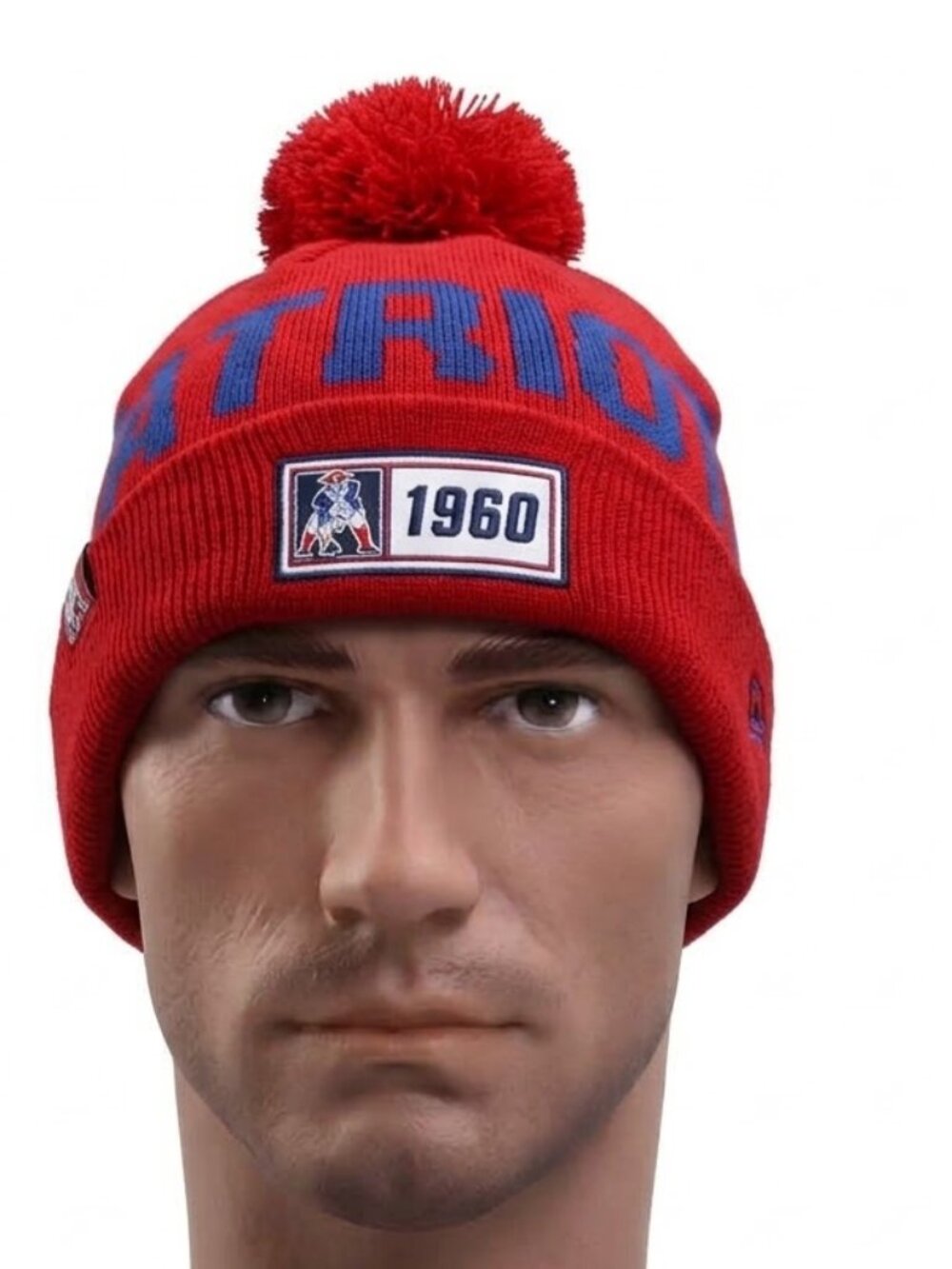Men's New Era Beanie Red New England Patriots 2019 NFL